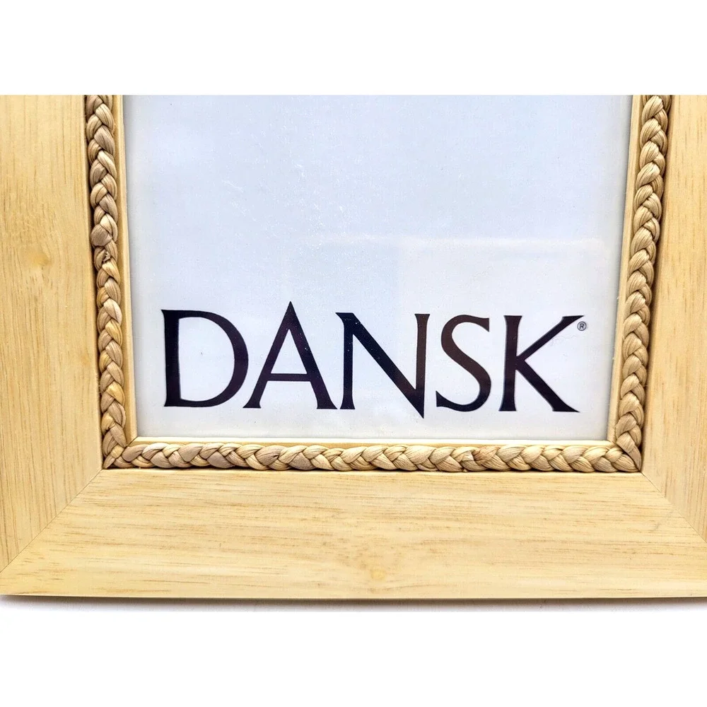 DANSK Picture Frame Natural Wood Rope Trim 10x8 for 5x7 Photo Style 05549XX